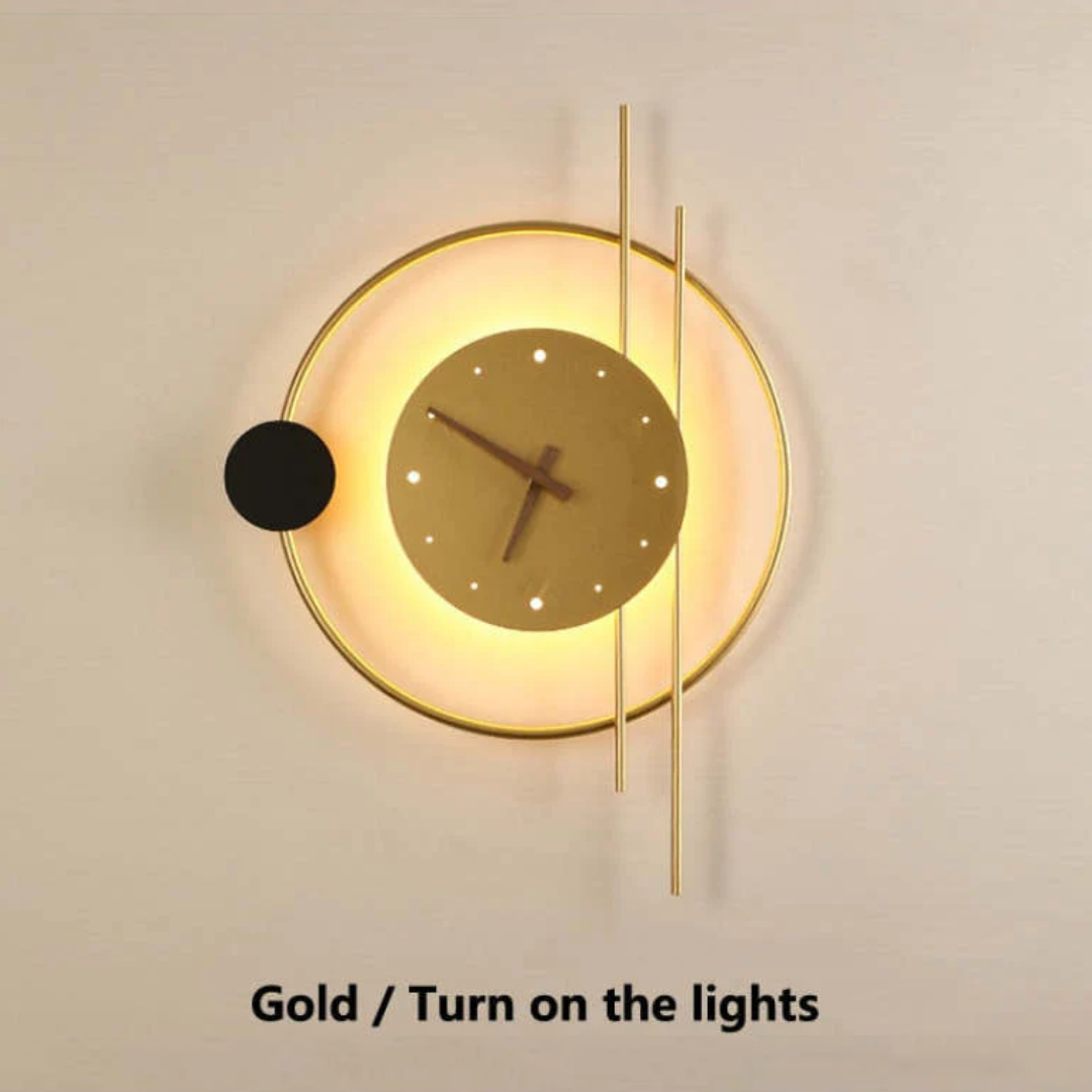 LUMINA – Elegant LED Wall Clock Light