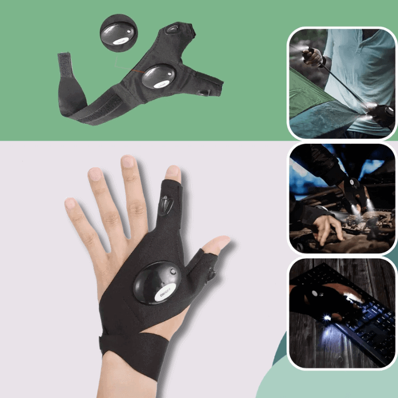 Innovative Fingerless LED Work Gloves