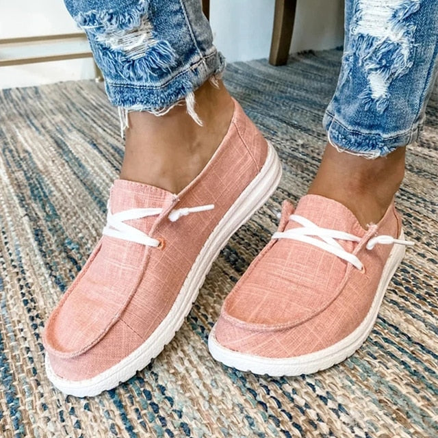 Elegant Women's Lace-Up Comfort Shoes