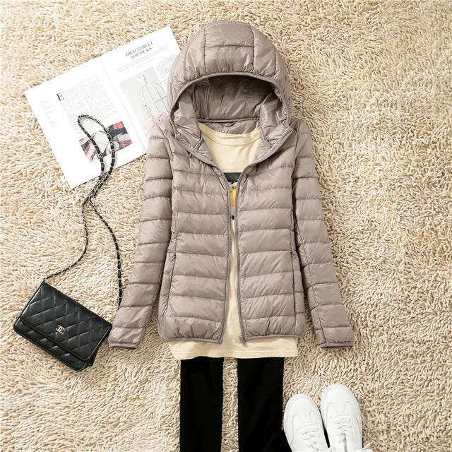 Ultra-Light Packable Down Jackets with Hood