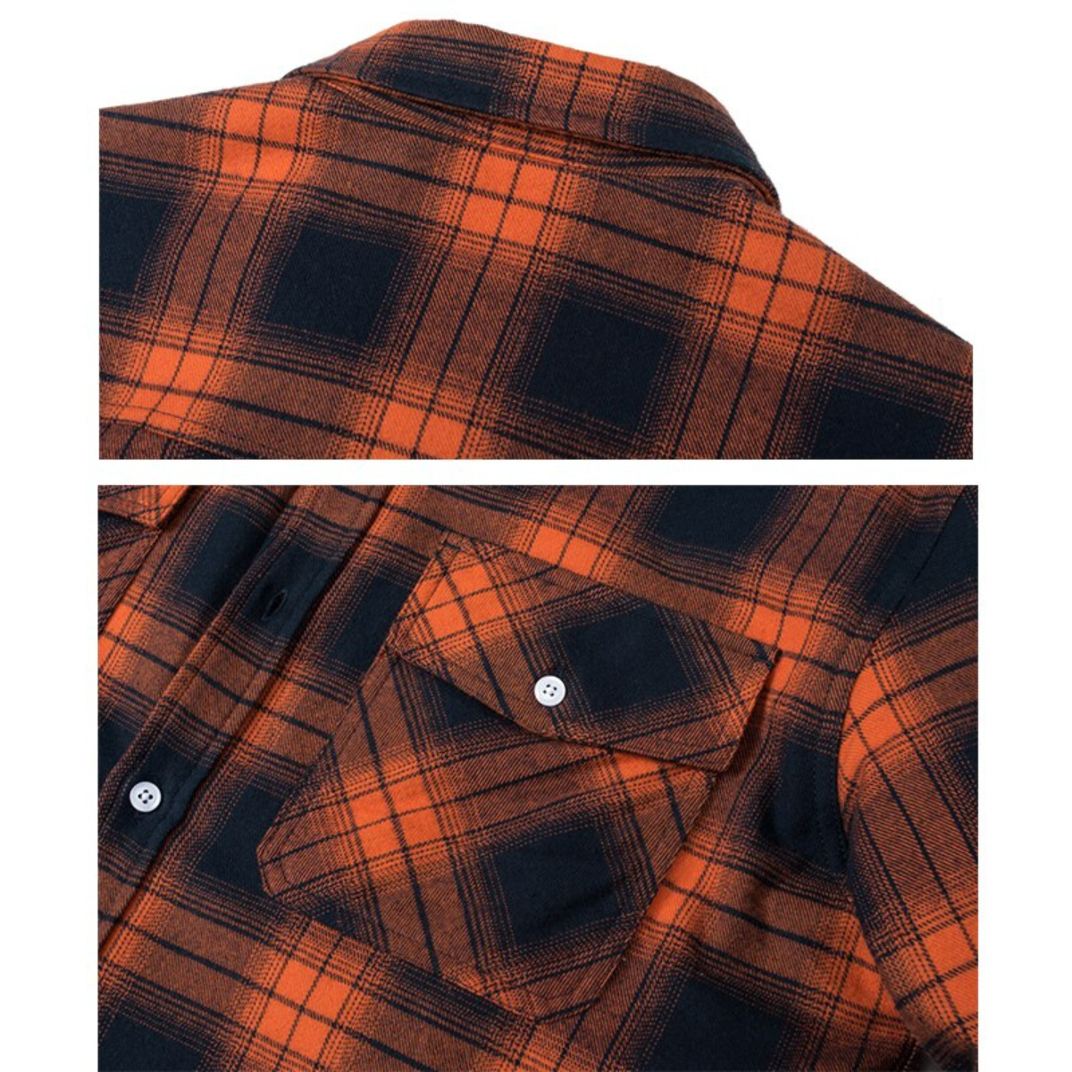 Fleece-Lined Checked Winter Jacket for Men