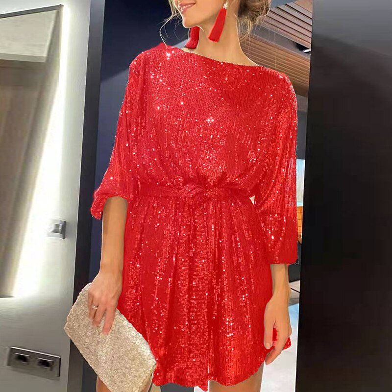 Glamorous Sequin Mini Party Dress