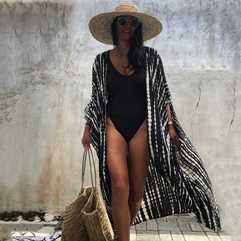 Elegant Sun Protection Beach Dress Cover-Up