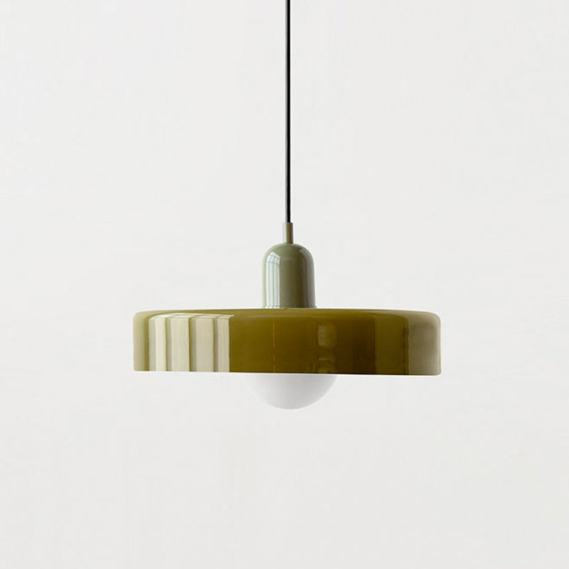 LUMINOUS ARTISAN – Elegant Colored Glass Pendant Lamp