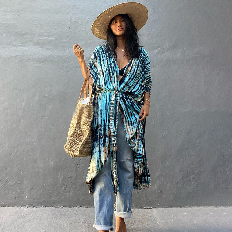 Elegant Sun Protection Beach Dress Cover-Up