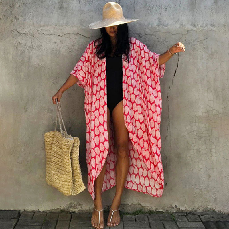Elegant Sun Protection Beach Dress Cover-Up
