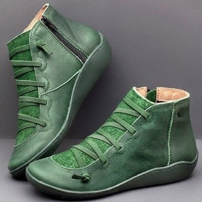 Stylish Green Ankle Boots for Comfort