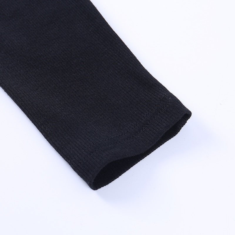 Chic Long-Sleeved Cotton-Blend Top