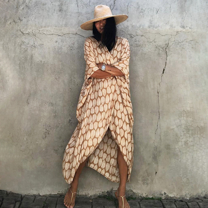 Elegant Sun Protection Beach Dress Cover-Up