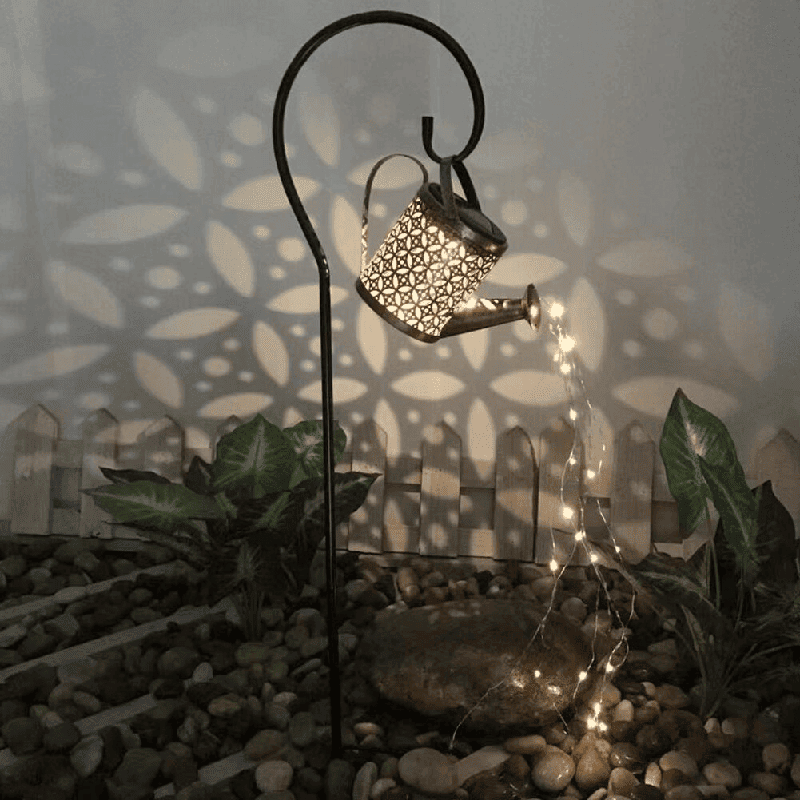 Enchanting Solar-Powered Watering Can Light