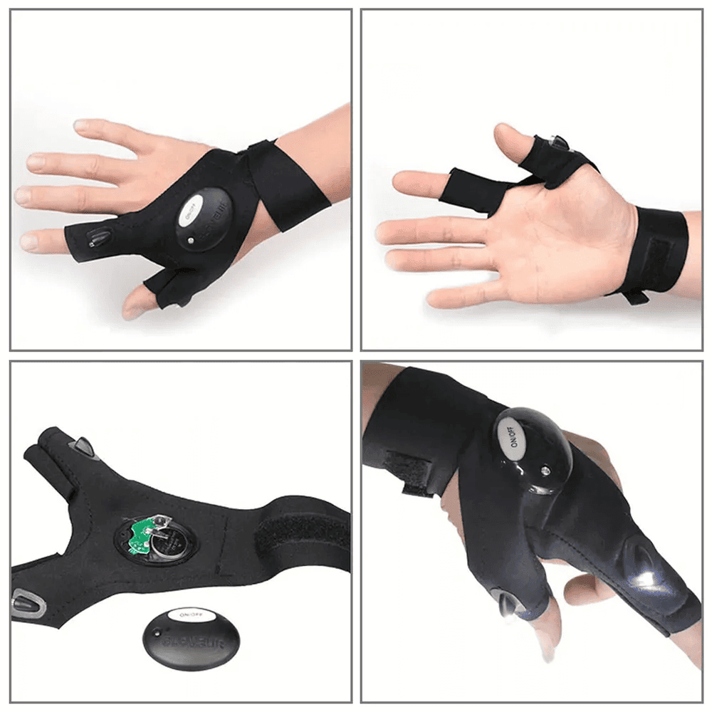 Innovative Fingerless LED Work Gloves
