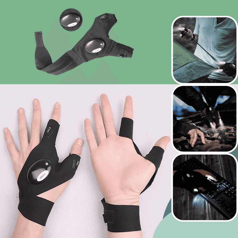 Innovative Fingerless LED Work Gloves