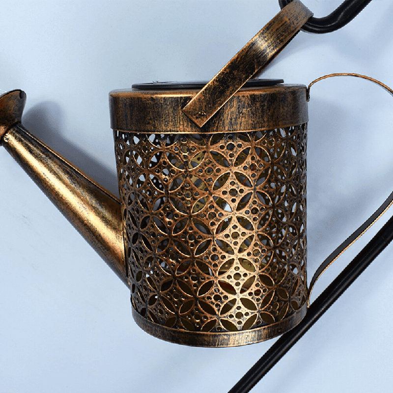 Enchanting Solar-Powered Watering Can Light