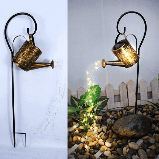 Enchanting Solar-Powered Watering Can Light