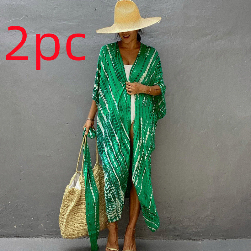 Elegant Sun Protection Beach Dress Cover-Up