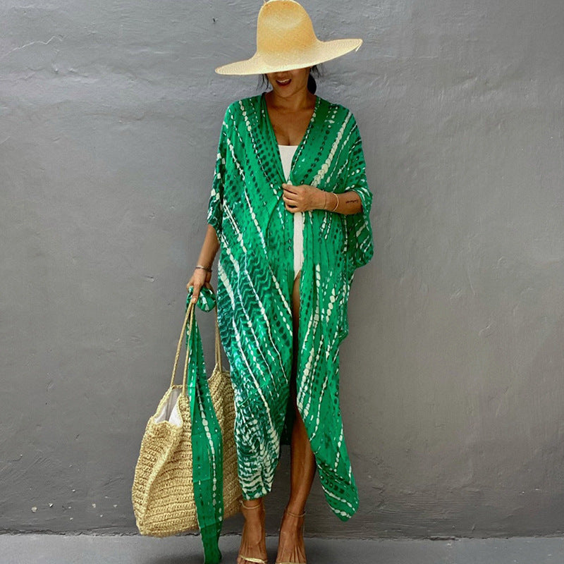 Elegant Sun Protection Beach Dress Cover-Up