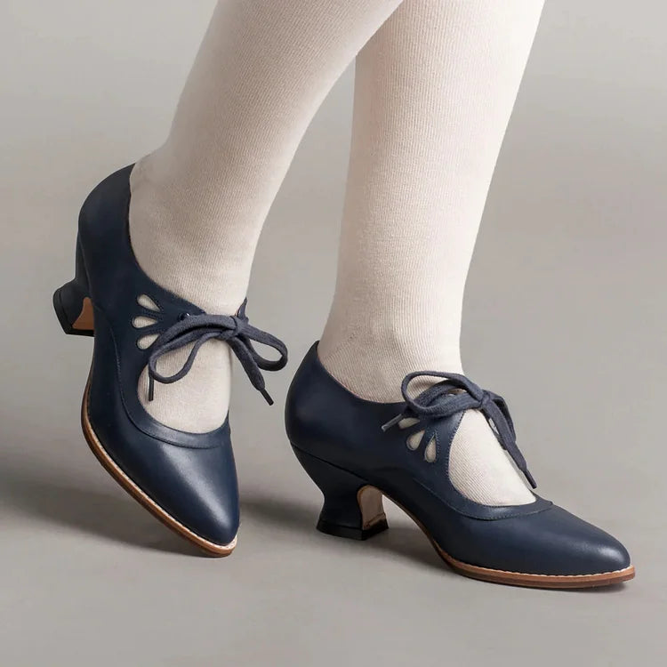 Timeless Edwardian Leather Shoes for Women
