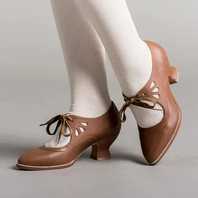 Timeless Edwardian Leather Shoes for Women