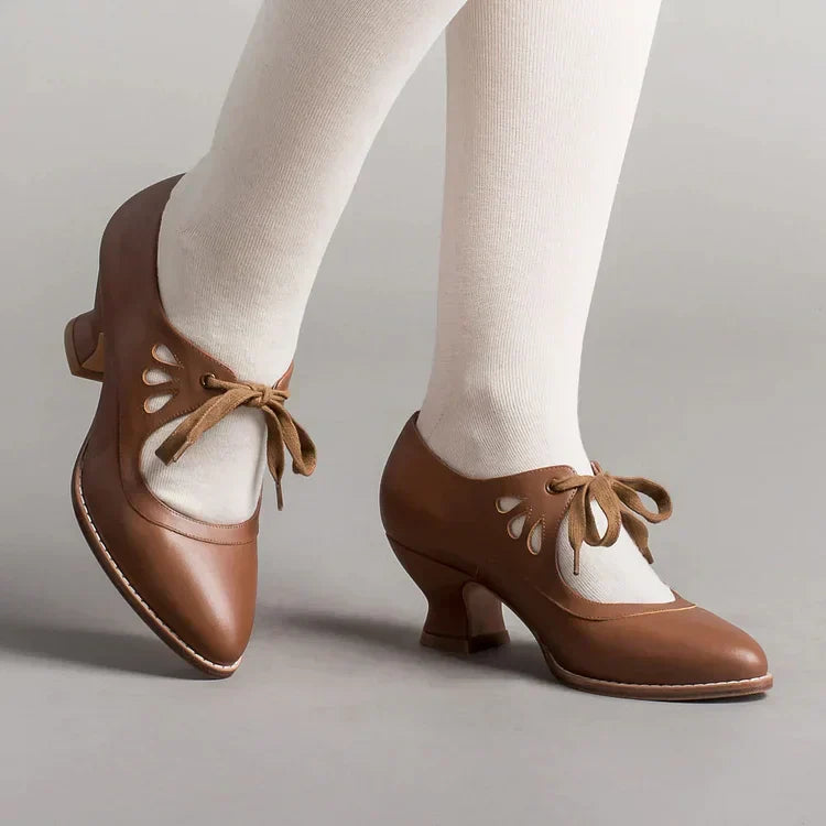 Timeless Edwardian Leather Shoes for Women