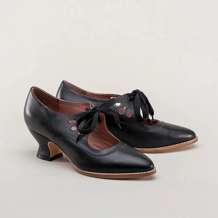 Timeless Edwardian Leather Shoes for Women