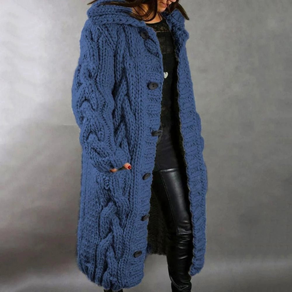 Stylish Cozy Knit Winter Coat for Women