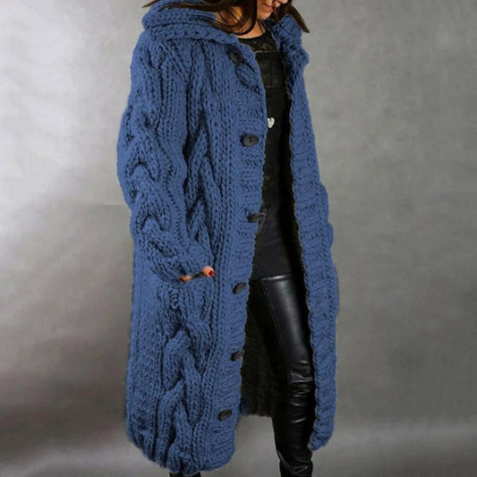 Stylish Cozy Knit Winter Coat for Women