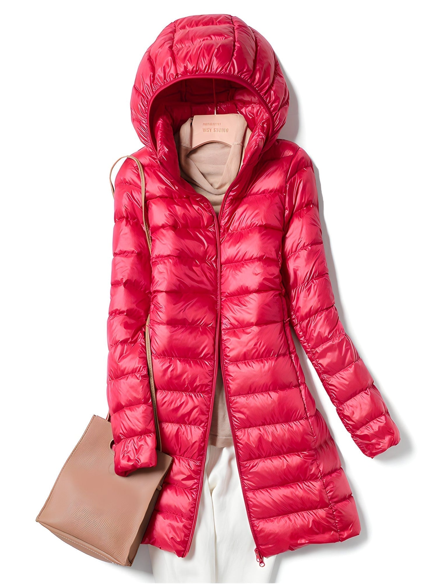 Lightweight Long Down Jacket for Women