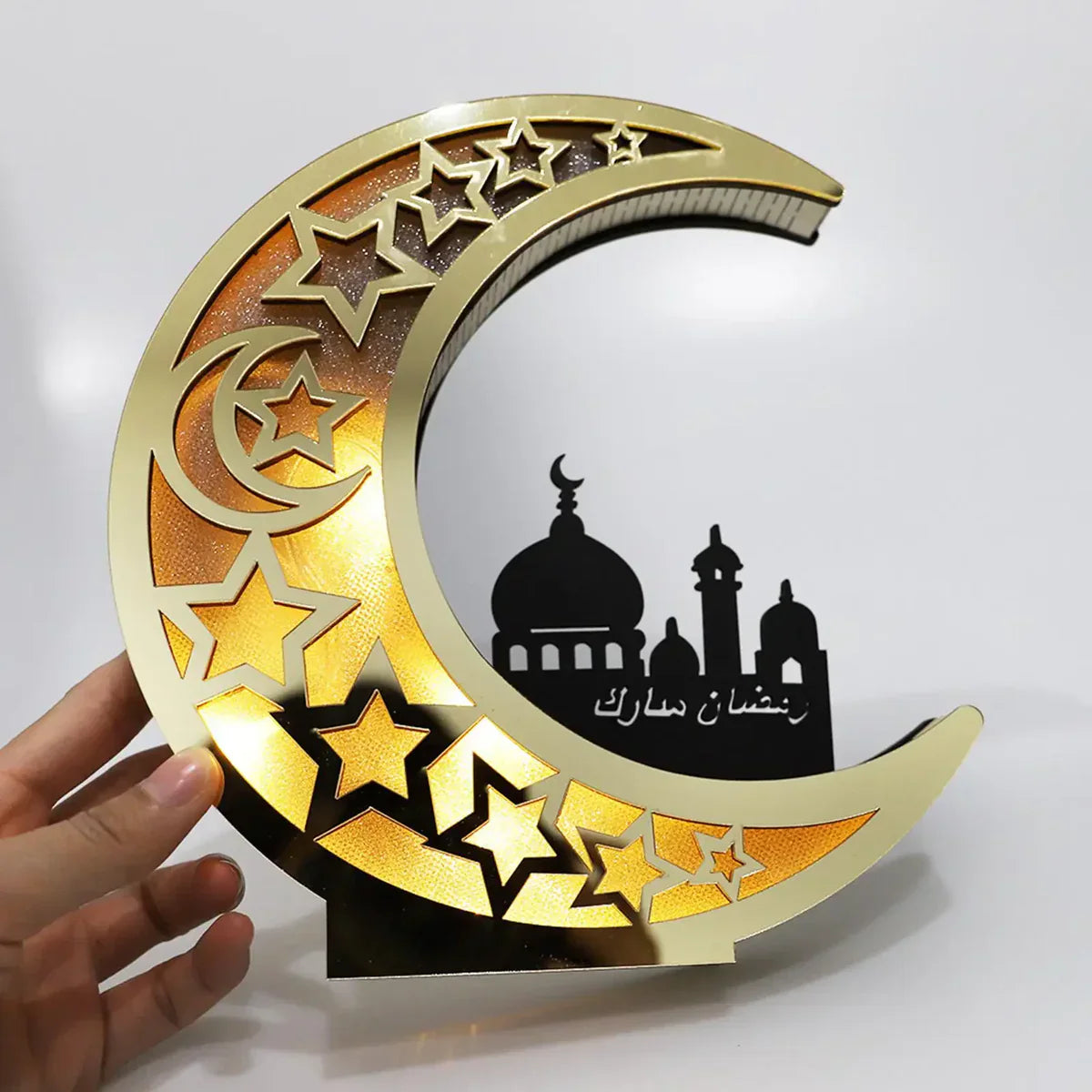 LUNARA – Elegant Moon-Shaped LED Lamp for Festive Celebrations