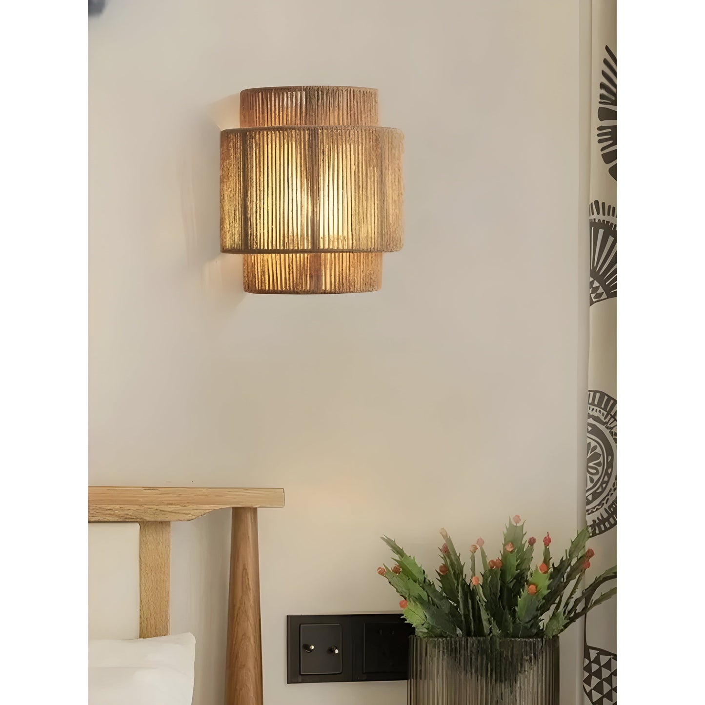 LUMINA – Artisan Woven Rattan Wall Light