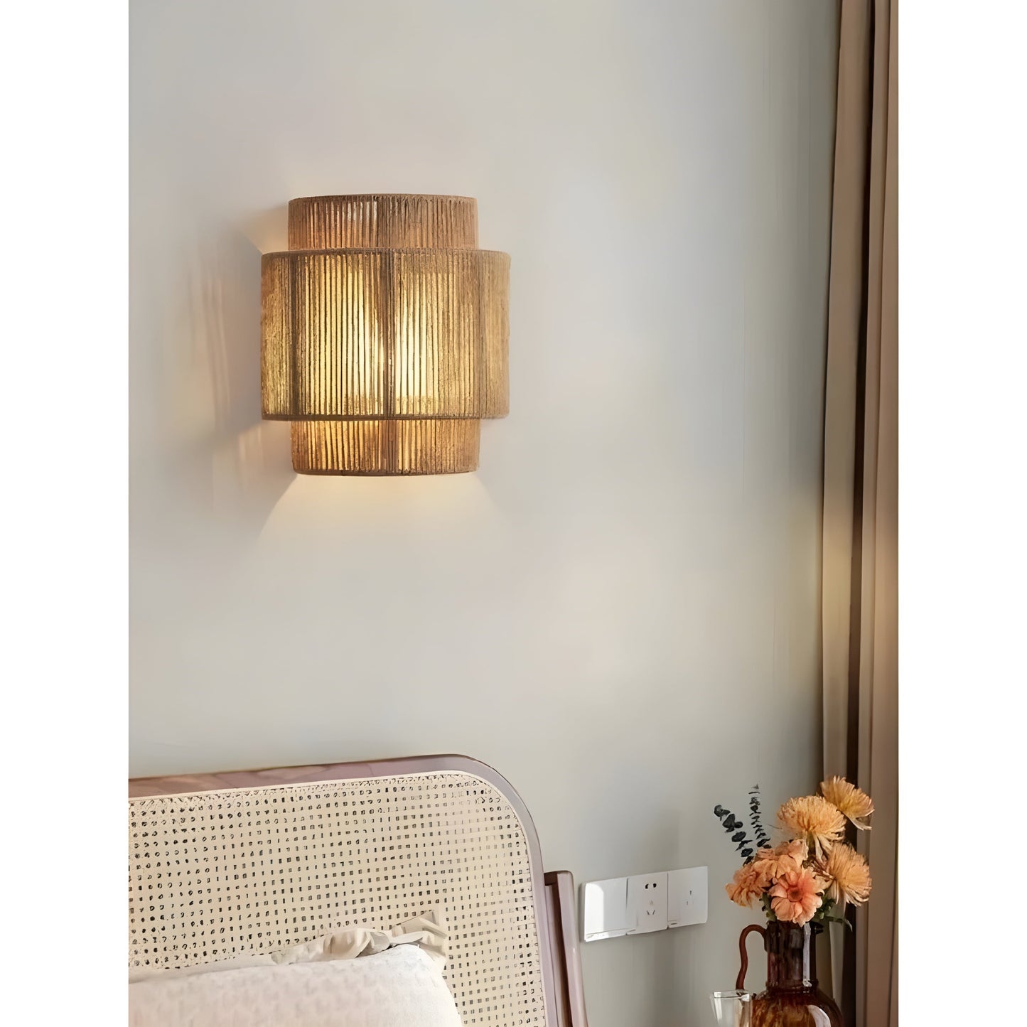 LUMINA – Artisan Woven Rattan Wall Light