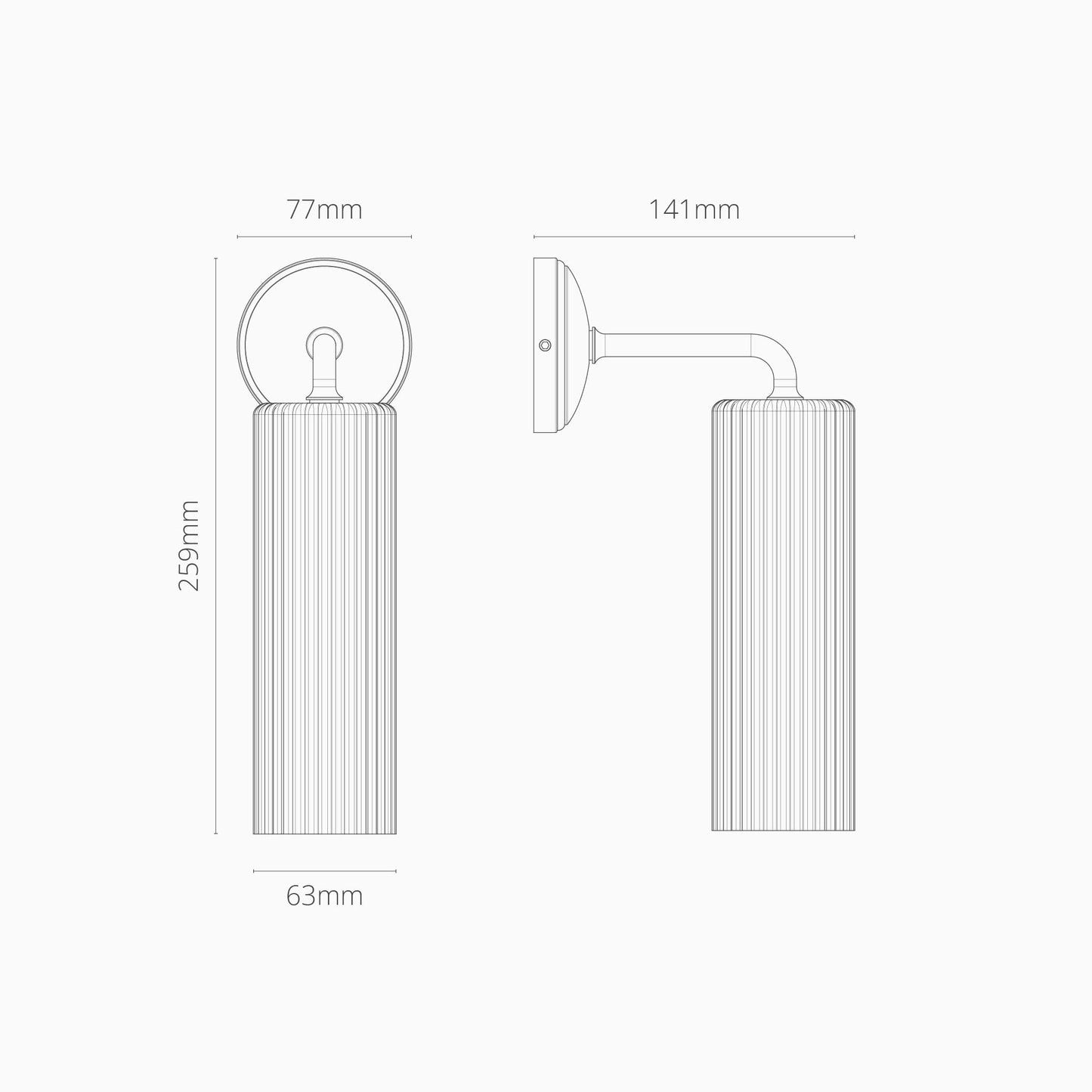 LUMINAIRE – Elegant Solid Brass Wall Lamp