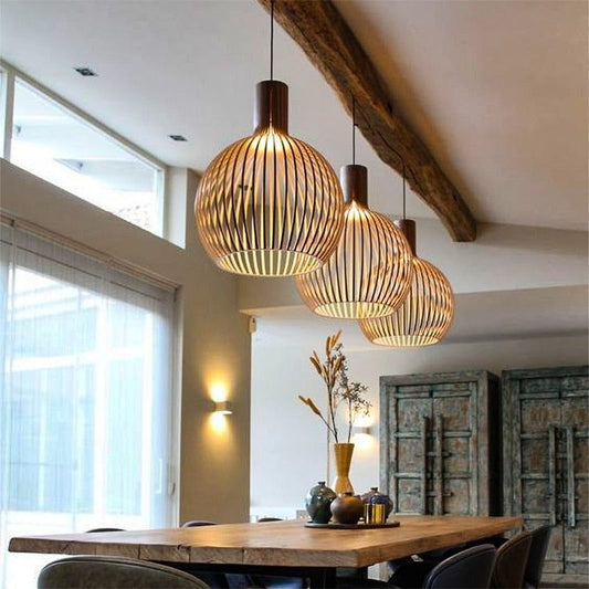 LUMINAIRE WOOD – Handcrafted Wooden Pendant Lamp