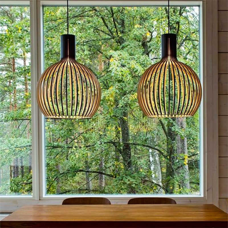 LUMINAIRE WOOD – Handcrafted Wooden Pendant Lamp
