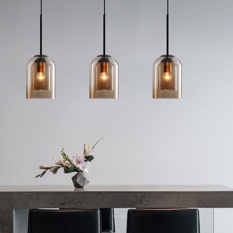 LUMINAIRE – Elegant Double Glass Pendant Light