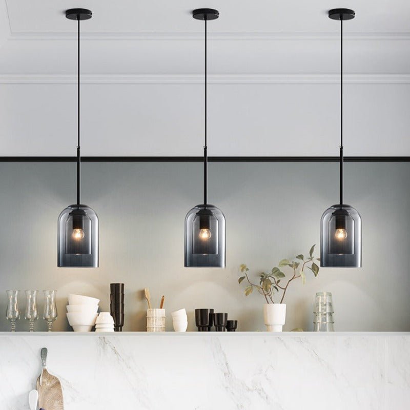 LUMINAIRE – Elegant Double Glass Pendant Light