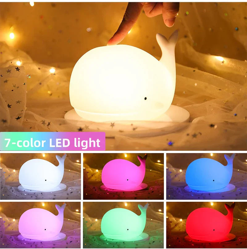 LUMIWHALE – Soothing Color-Changing Night Light