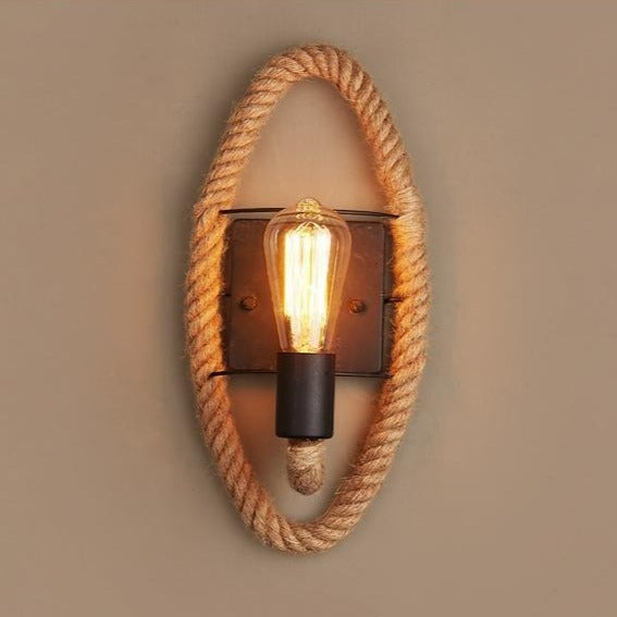 ROPELUXE – Vintage Wall Light with Rustic Charm