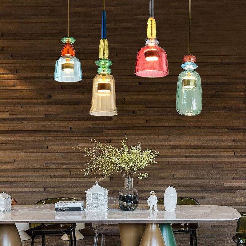 LUMINAIRE – Elegant Colored Glass Pendant Light
