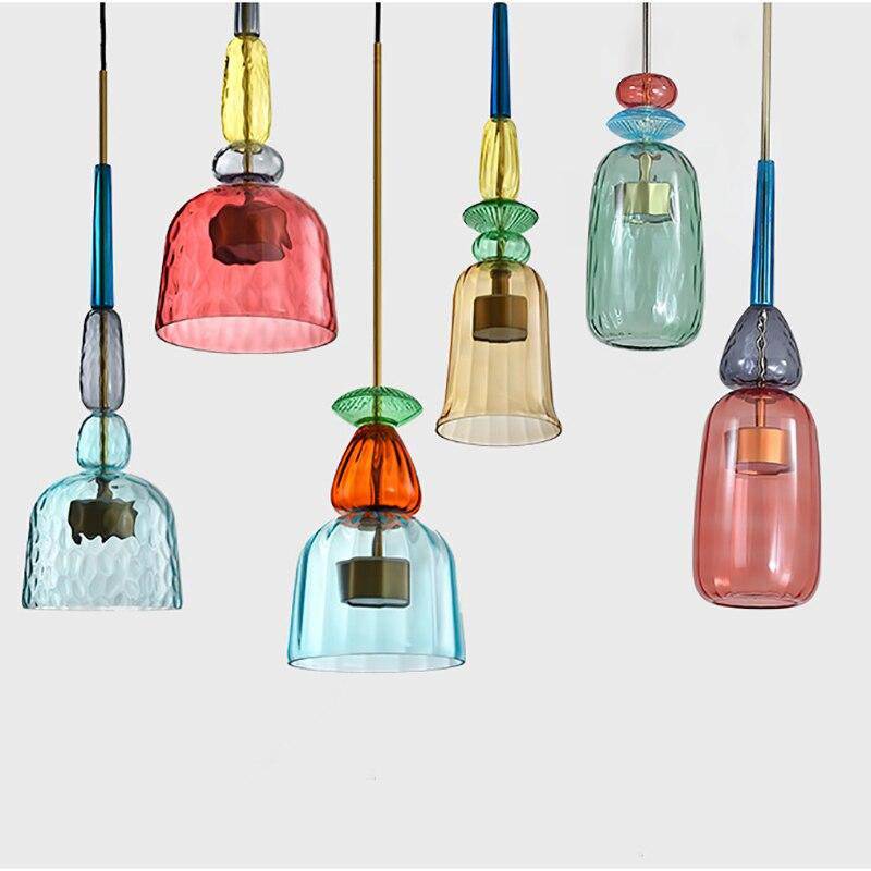 LUMINAIRE – Elegant Colored Glass Pendant Light
