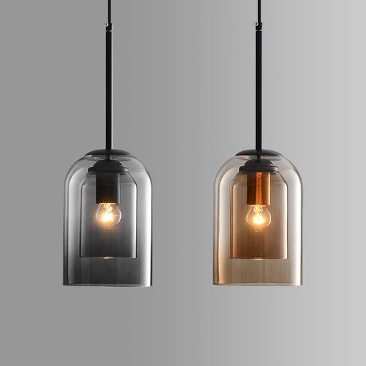 LUMINAIRE – Elegant Double Glass Pendant Light
