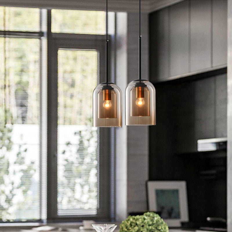 LUMINAIRE – Elegant Double Glass Pendant Light