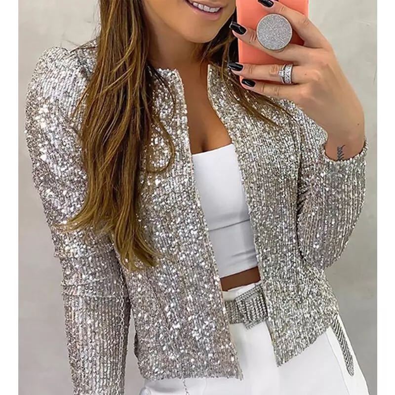 Elegant Shimmering Blazer for Women