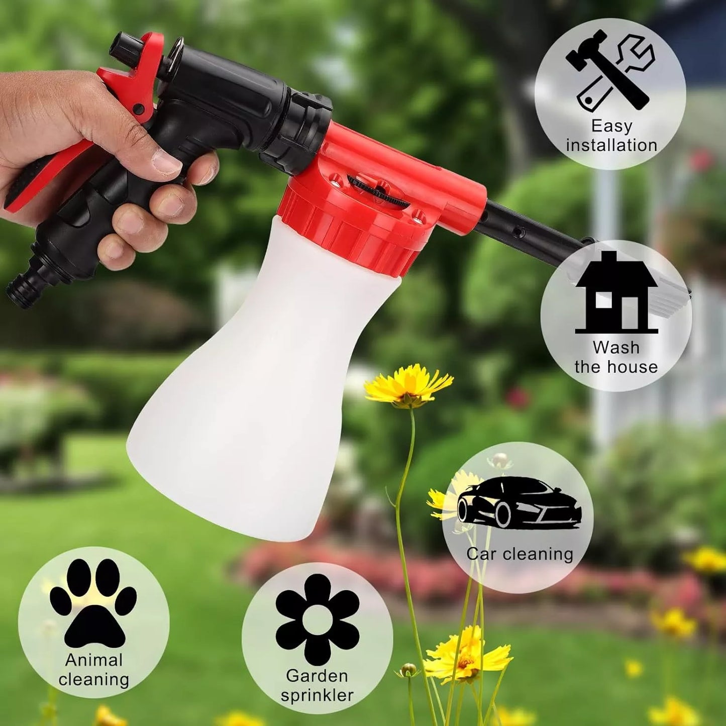 High-Pressure Foam Sprayer for Effortless Cleaning