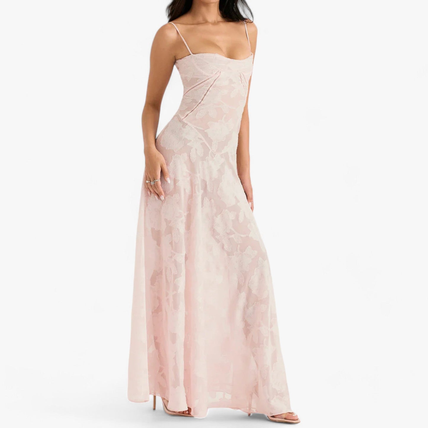 Floral Corset Dress - Curves & Sparkle