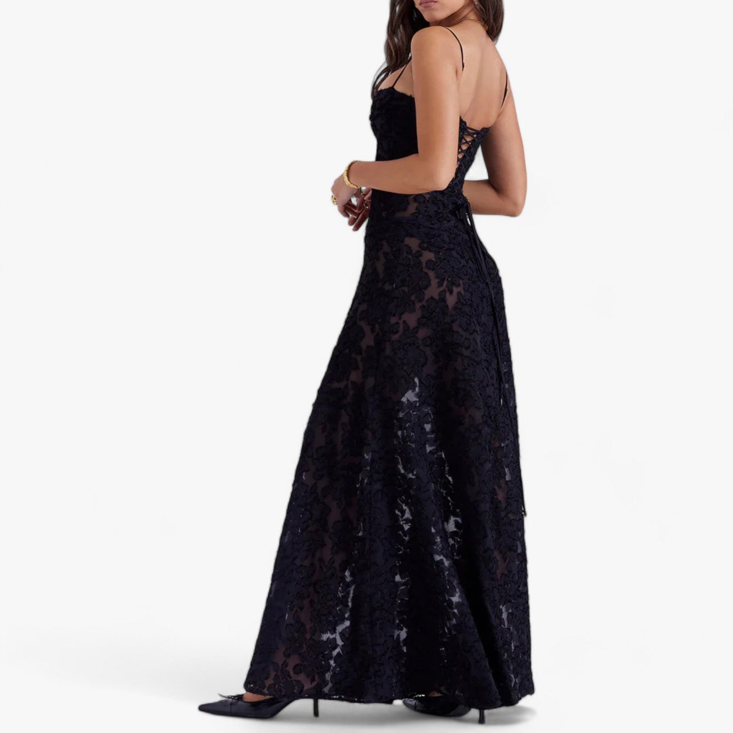 Floral Corset Dress - Curves & Sparkle