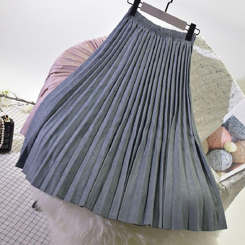 Versatile Mid-Length Pleated Skirt Collection