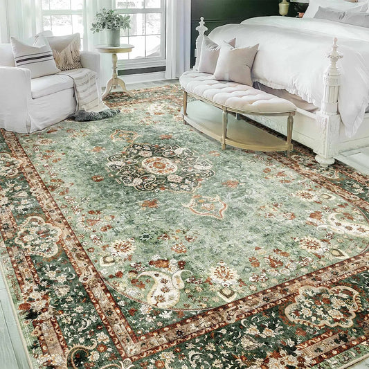 Sienna Distressed Washable Boho Rug