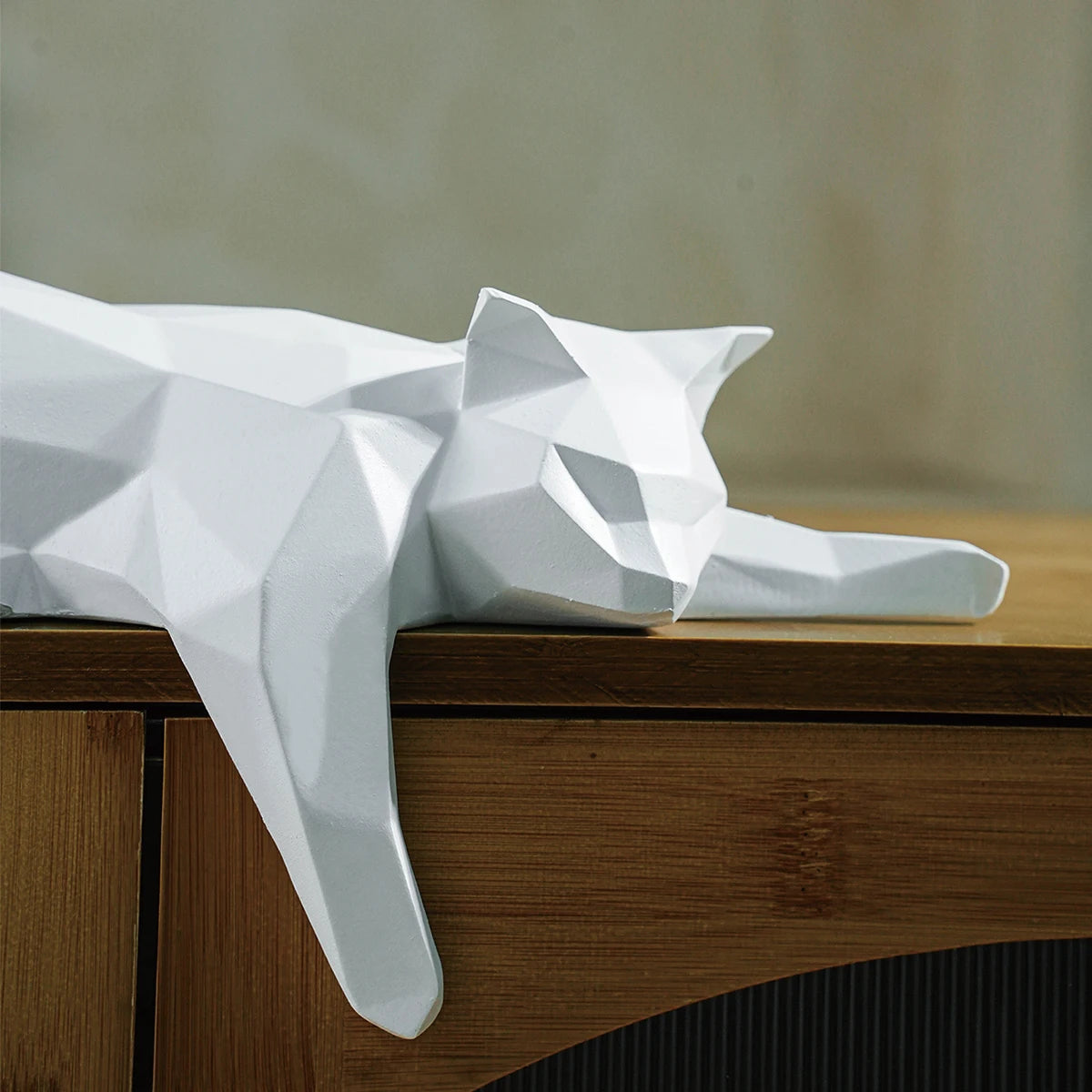 Luna Geometric Cat Sculpture