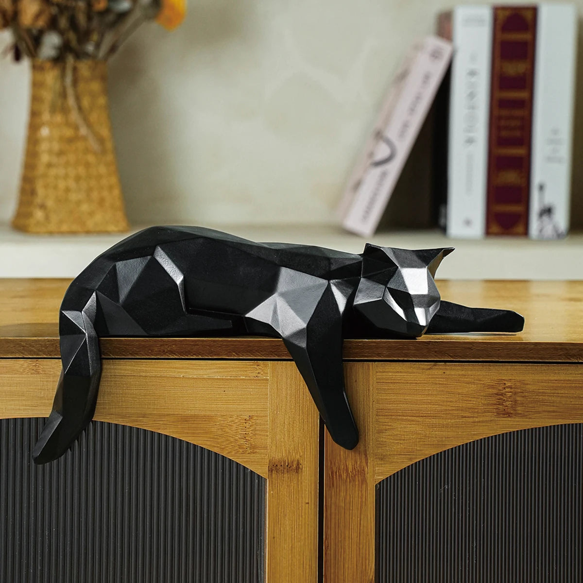 Luna Geometric Cat Sculpture