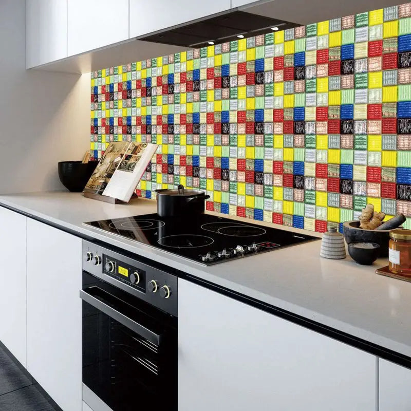 Mosaic 3D Self-Adhesive Wall Tiles – Pack of 10